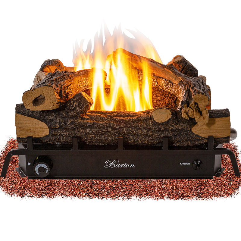 Barton Vent Free Natural Gas Propane Fireplace Log Set Wayfair