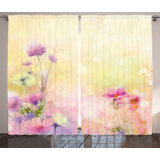 Flower Print Curtains Wayfair
