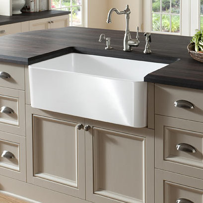 Fine Fixtures Fireclay 24 L X 19 W Farmhouse Apron Kitchen Sink Reviews Wayfair
