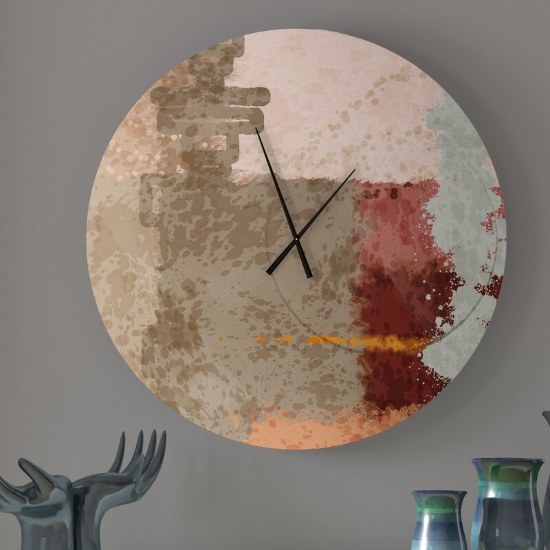 Gorgeous Sun Kissed Abstract Wall Clock