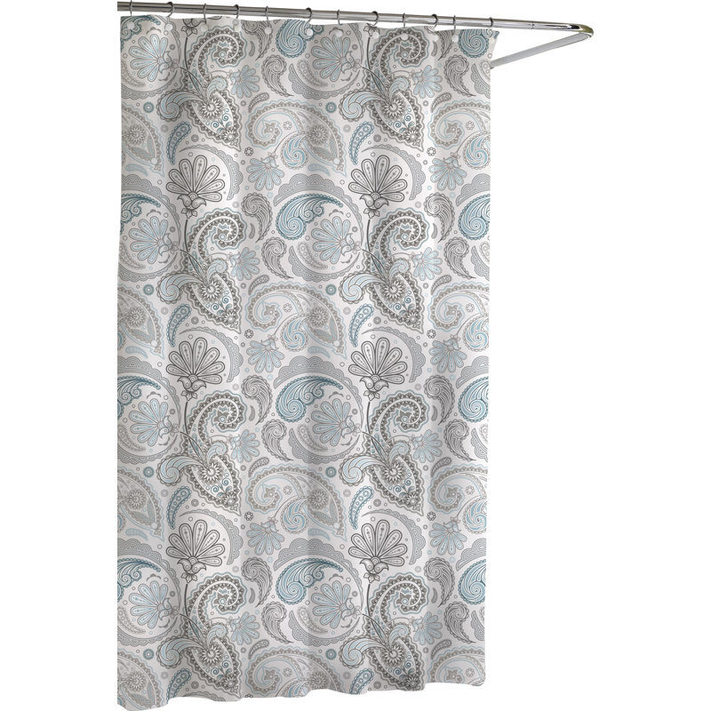 Winston Porter Kerkhoven Paisley Cotton Single Shower Curtain