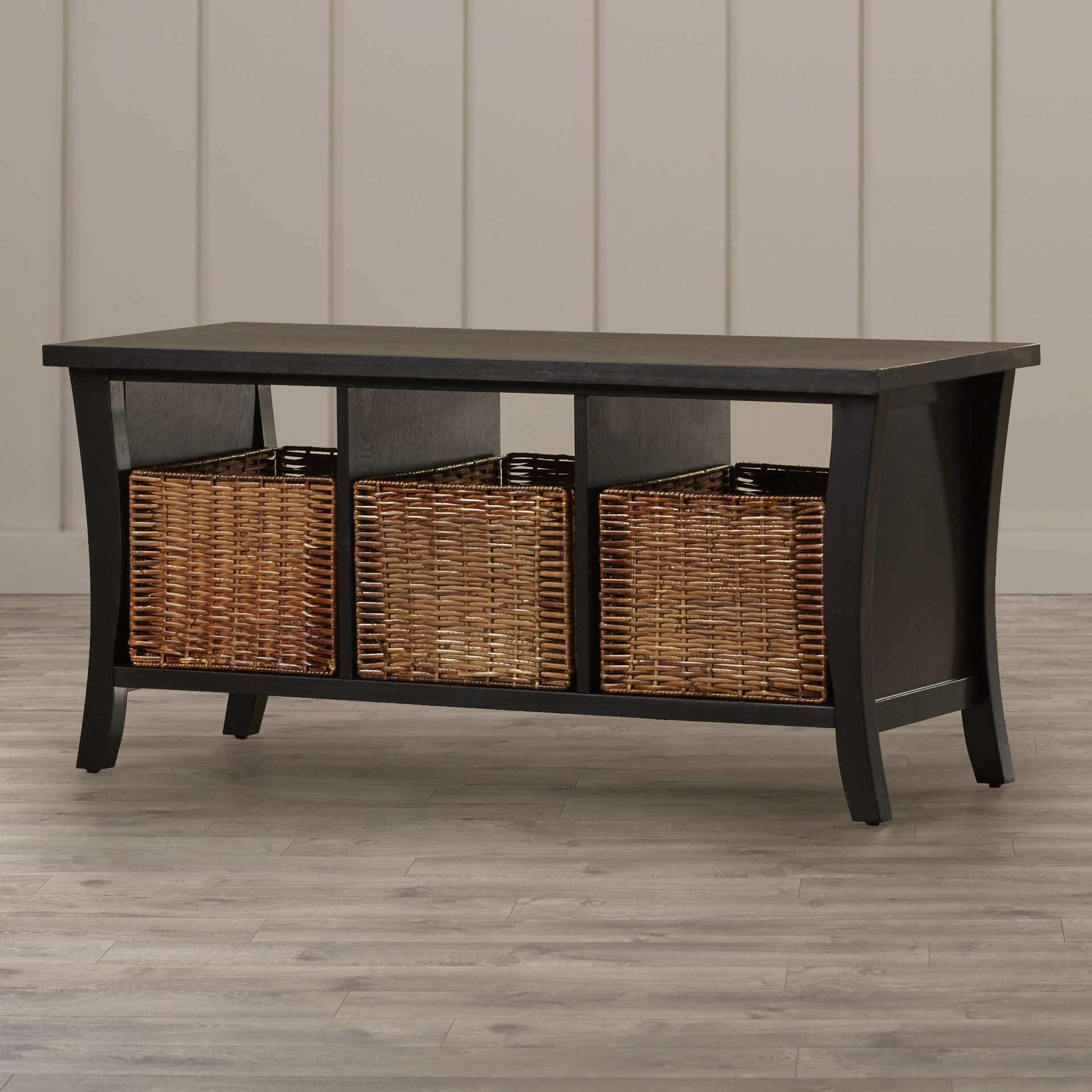 Breakwater Bay Lomanto Solid Wood Cubby Storage Bench & Reviews Wayfair