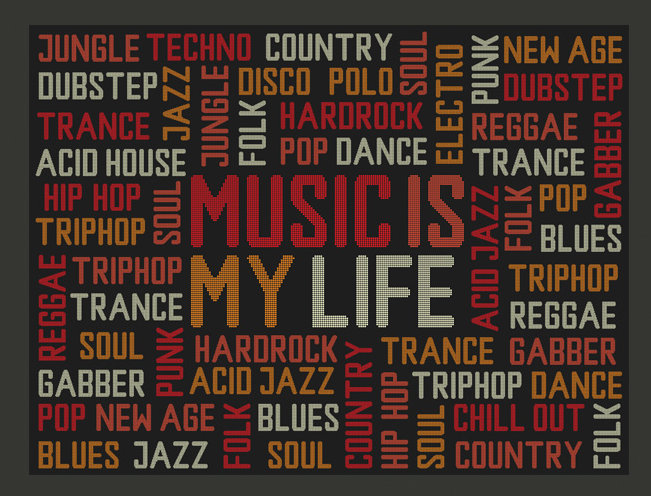 East Urban Home Music Is My Life 231cm X 300cm Wallpaper Wayfair