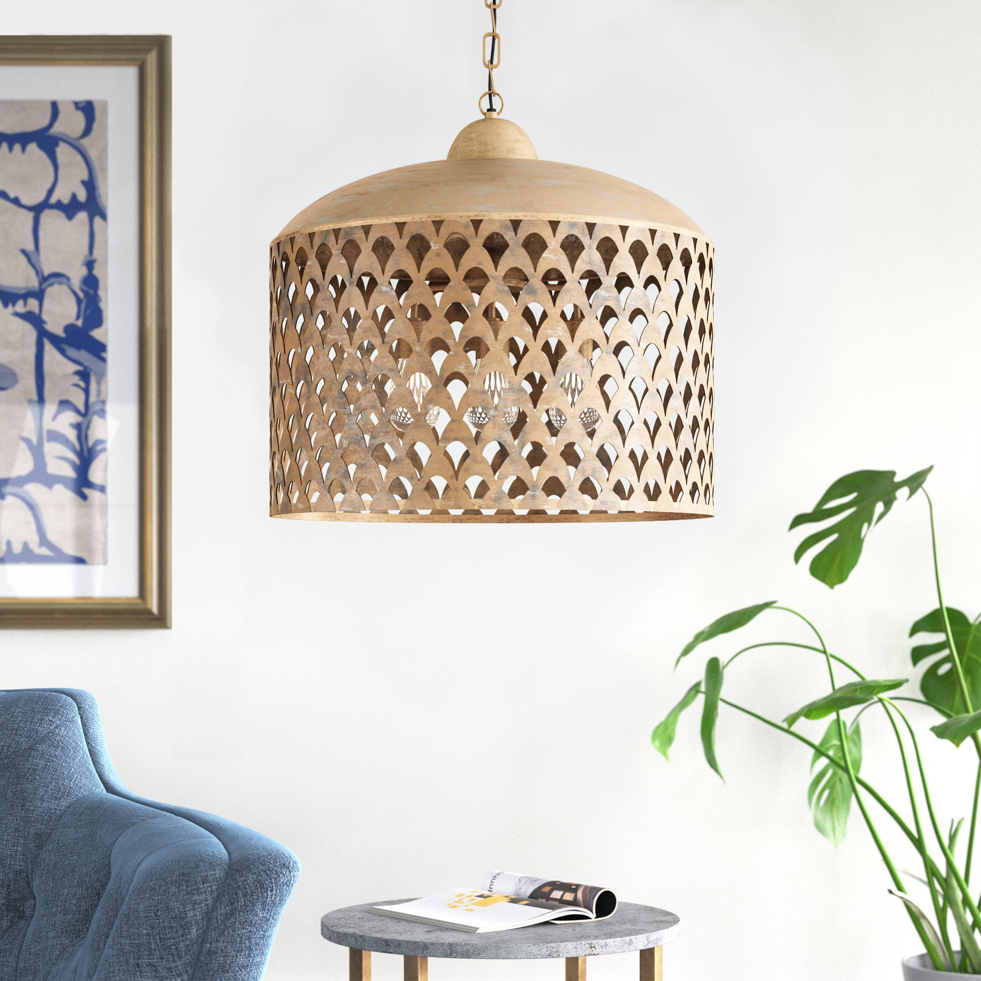 Estrella 3 Light Dome Pendant Reviews Joss Main