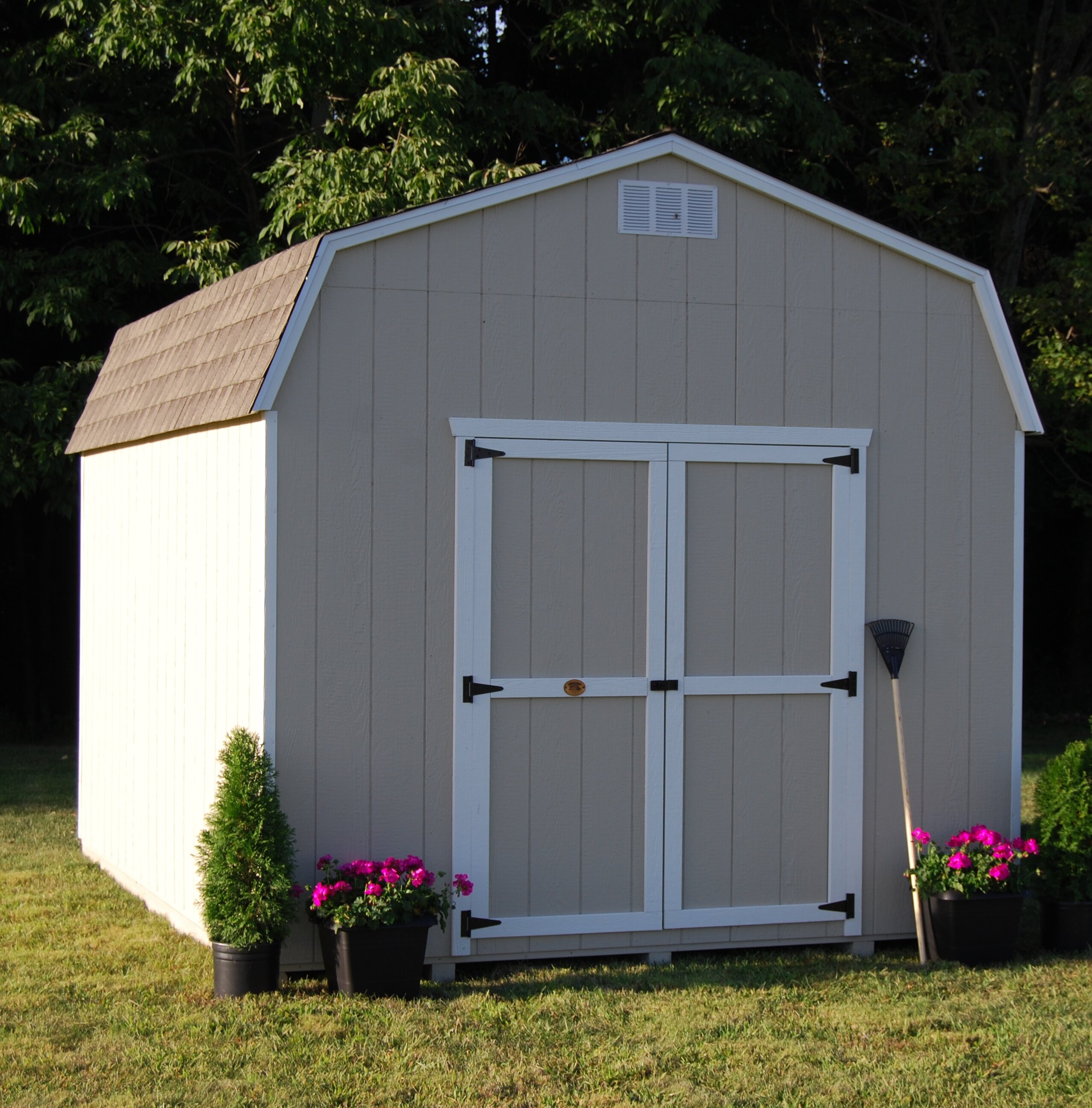 Little Cottage Company 12 Ft W X 16 Ft D Solid And Manufactured Wood Storage Shed Wayfair