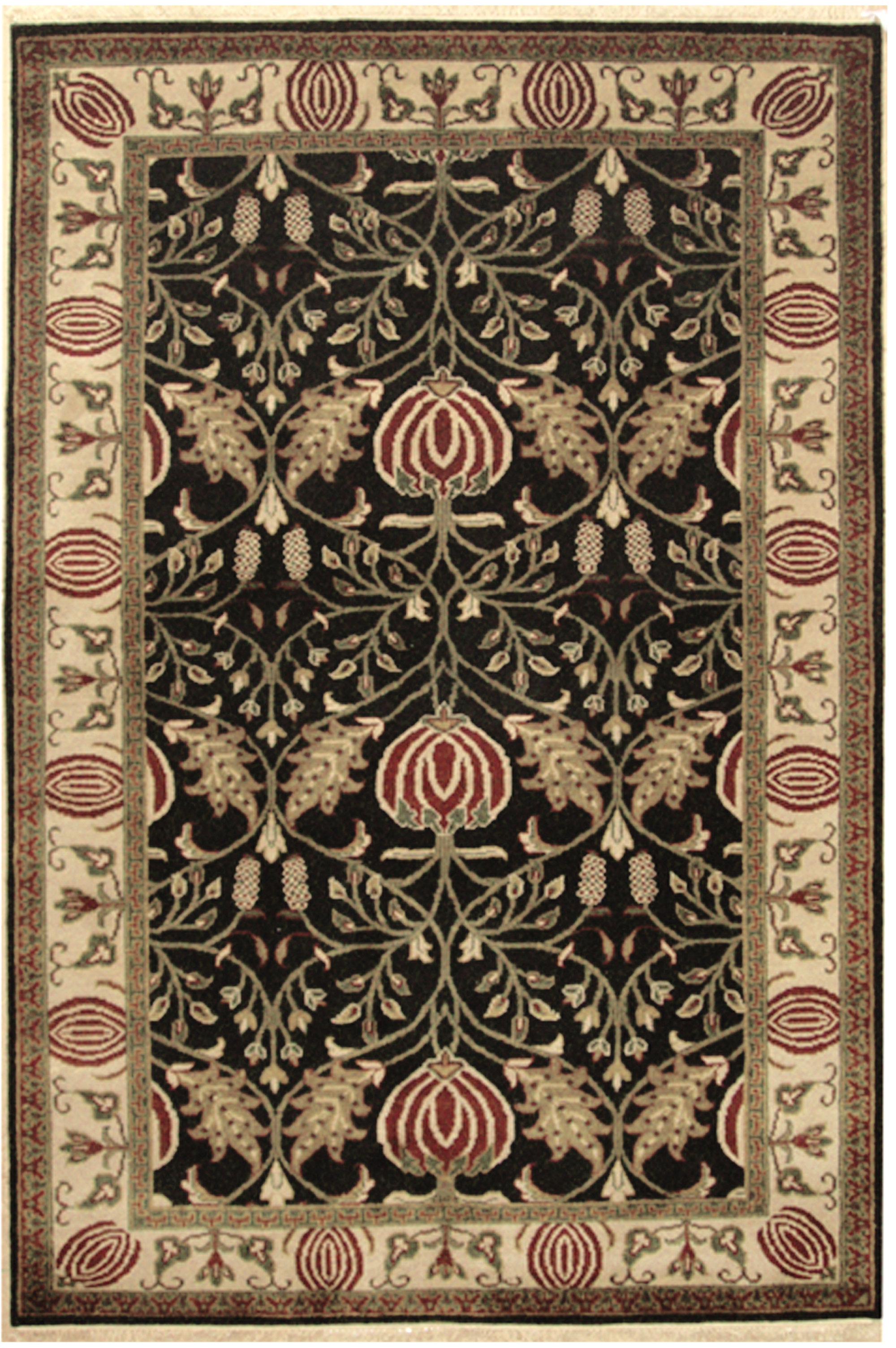 World Menagerie Balen Arts And Crafts Hand Tufted Wool Area Rug Crafts Hand Tufted Wool Area Rug
