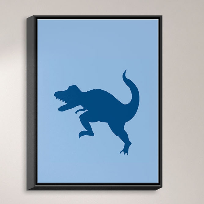Dianochedesigns Dinosaur I Watercolor Painting Print On Wrapped