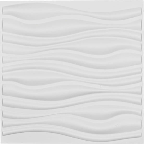 Orren Ellis Smathering 19 7 X 19 7 Vinyl Wall Paneling In White Wayfair