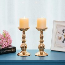 Stemmed Candle Holders White H-7.5 D-2 Wedding Event and Home Decor Pack of 36 pcs 