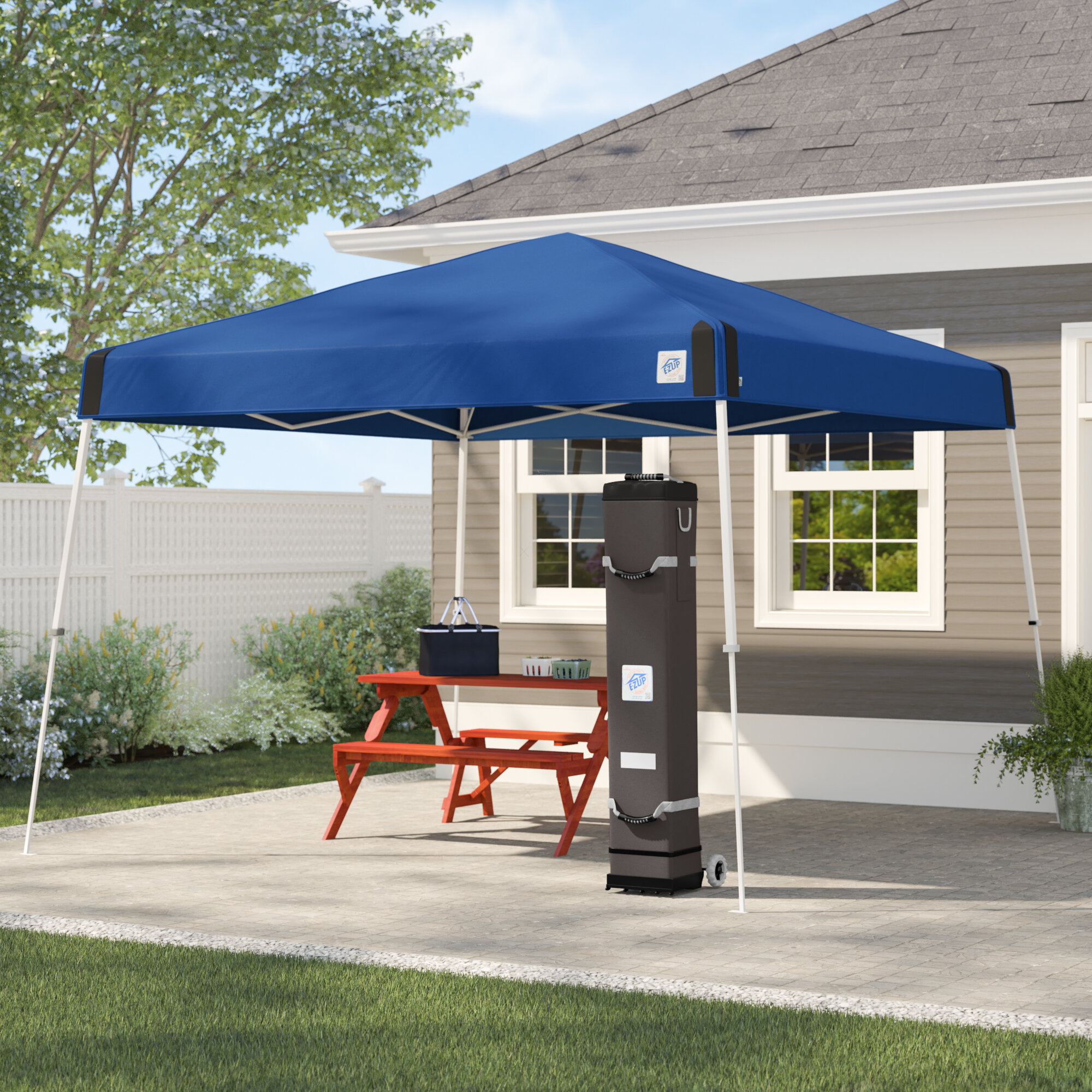 E Z Up Vista 12 Ft W X 12 Ft D Steel Pop Up Canopy Reviews Wayfair