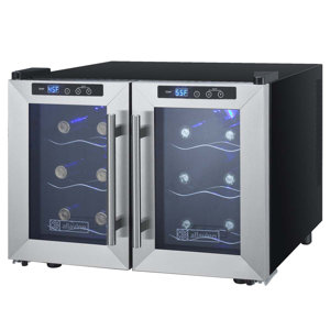 12 Bottle Cascina Series Dual Zone Freestanding Wine Cooler
