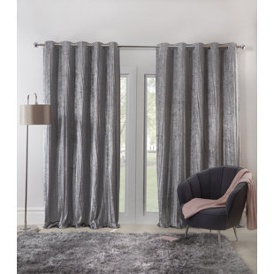 Grey Velvet Curtains Wayfair Co Uk
