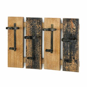 4 Bottle Wall Mounted Wine Rack