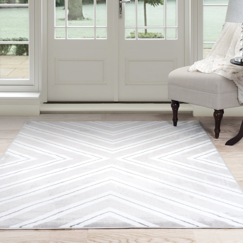 Lavish Home Kaleidoscope Gray White Area Rug Reviews Wayfair Kaleidoscope Gray White Area Rug