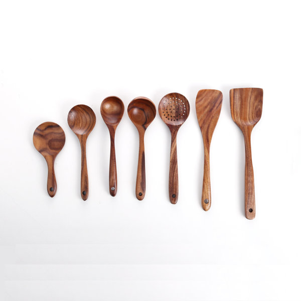 Turner Set ScanWood 4pc Olivewood Wooden Spoon & Spatula 