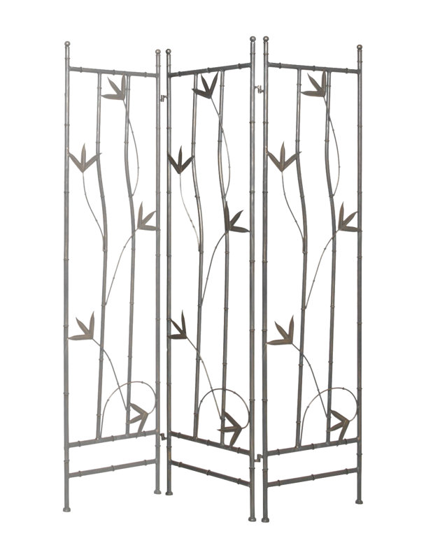 Screen Gems 72" x 54" Leaf Iron 3 Panel Room Divider & Reviews Wayfair