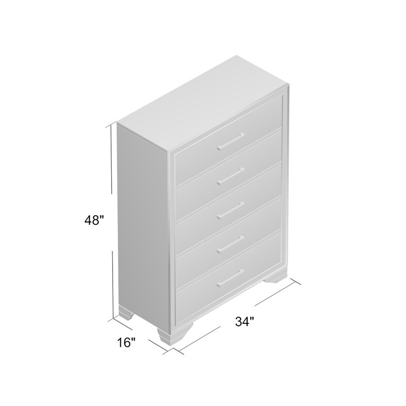 Mack Milo Ardentown Kids 5 Drawer Chest Wayfair