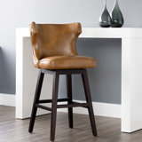 Dopkins Bar & Counter Swivel Stool by Canora Grey