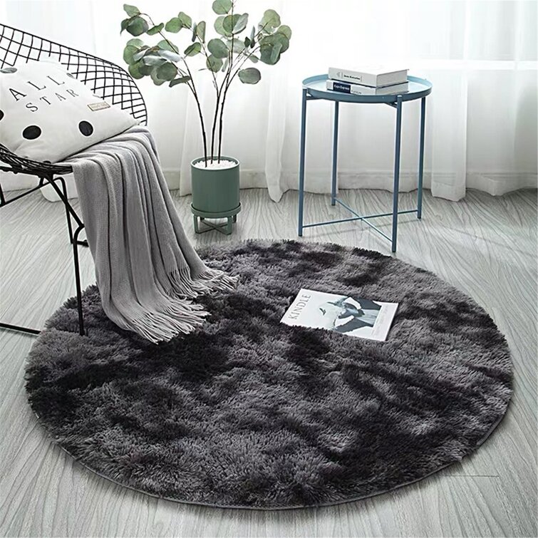 Modern Area Rug Sapphire Raga Collection Dark Grey Multi-Purpose Floor Covering Handmade Contemporary Premium Recycled Leather Rug Sheen Décor Luxury Feel Carpet Natural 5 X 8 Feets 