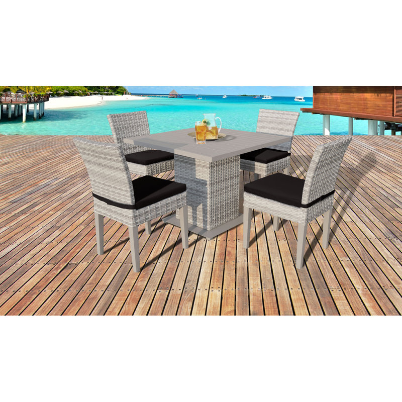 Vida 5 Piece Dining Set With Cushions Reviews Joss Main