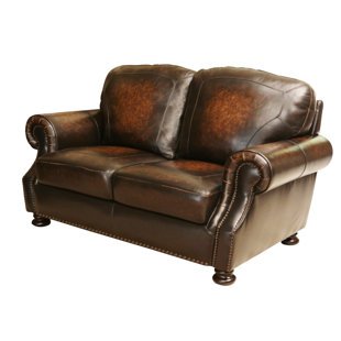 Damico Leather Loveseat by Darby Home Co Cool