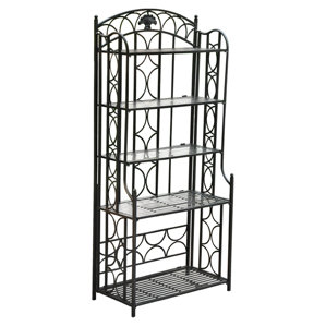 Saundra 5 Tier Indoor/Outdoor Bakers Rack by Fle..