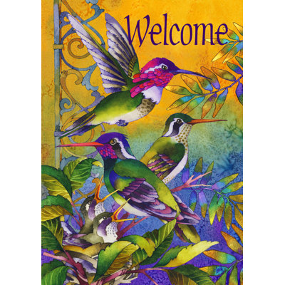Hummingbird Home Garden flag Toland Home Garden