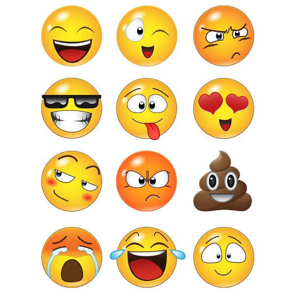 Emoji emoticons heart eyes love vinyl wall car decal sticker giant 5size bedroom 