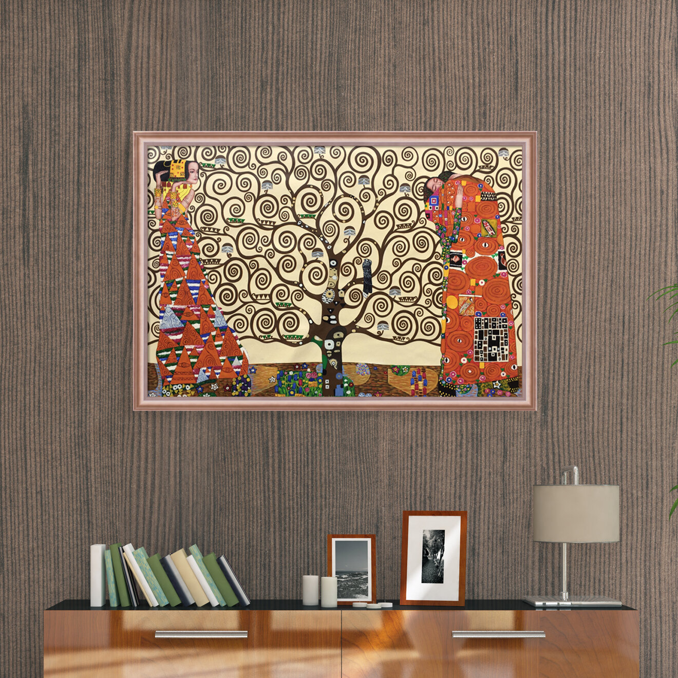 Overstock Art The Tree Of Life, Stoclet Frieze, 1909 by Gustav Klimt ...