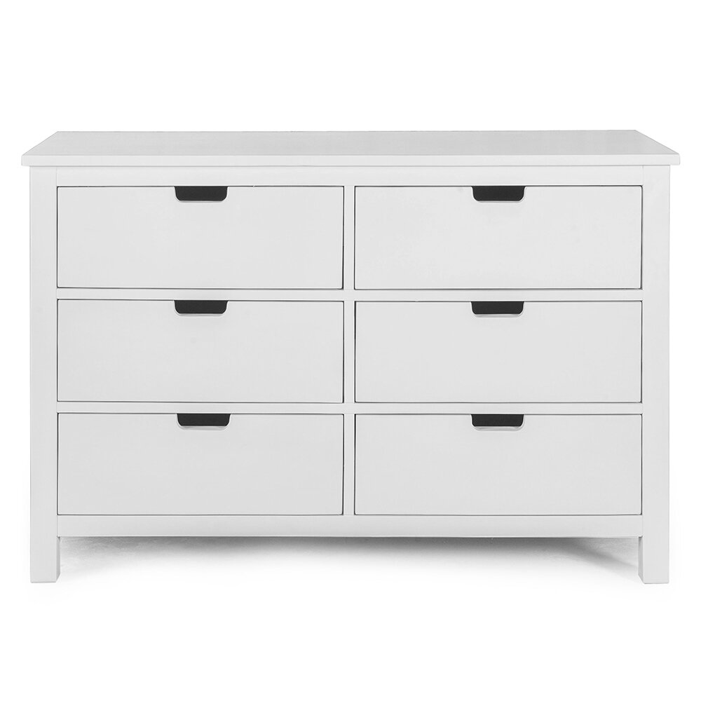 Harriet Bee Oakley 6 Drawer Double Dresser With Hutch Wayfair