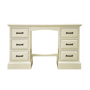 Double Pedestal Dressing Table Wayfair Co Uk Luise 6 Drawer Double Pedestal Dressing Table