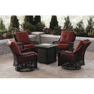 5 Piece Fire Pit Chat Set Wayfair