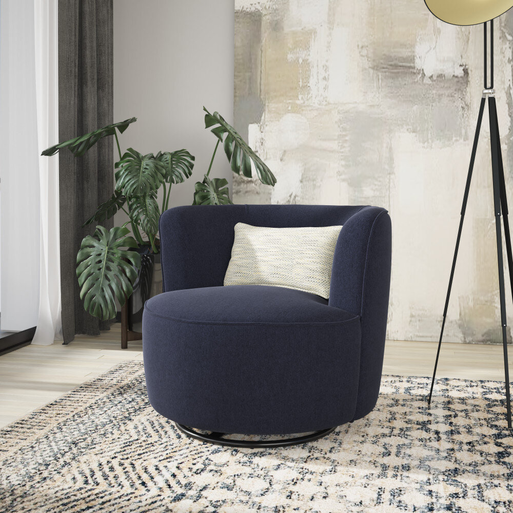 Mistana™ Drennon Upholstered Barrel Chair | Wayfair