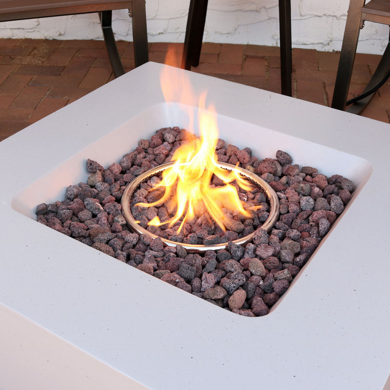 Orren Ellis Mateus Outdoor Concrete Propane Gas Fire Pit Reviews