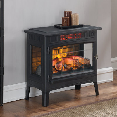 Duraflame Electric 3D Flame Effect Infrared Quartz Electric Stove Finish: Black