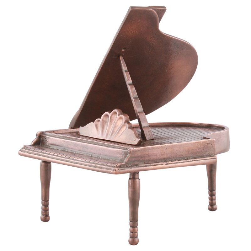 wood baby grand piano