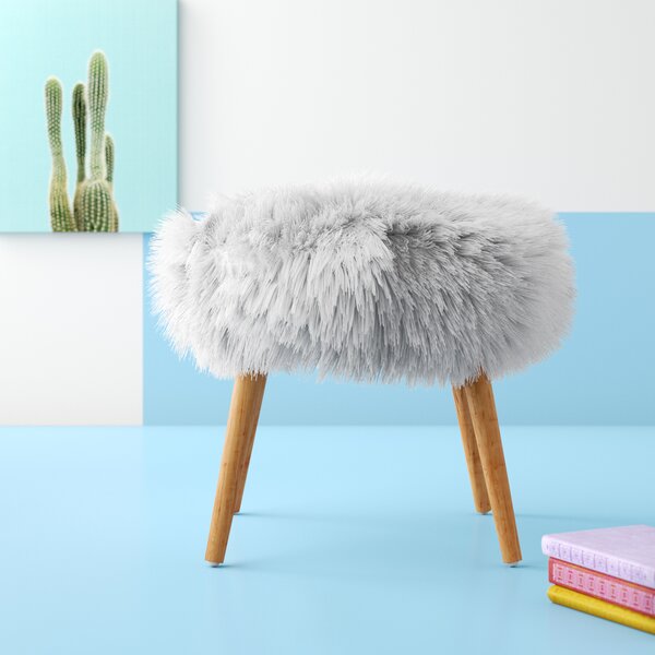 Faux Fur Vanity Stool Wayfair