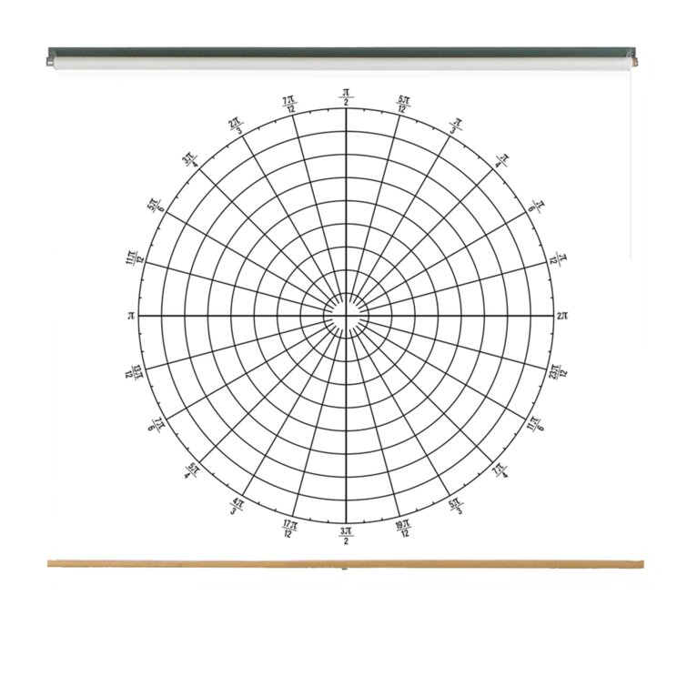 geyer instructional products pull down dry erase chart polar chart 2 bold main axis radian wall mounted whiteboard 63 x 48 wayfair