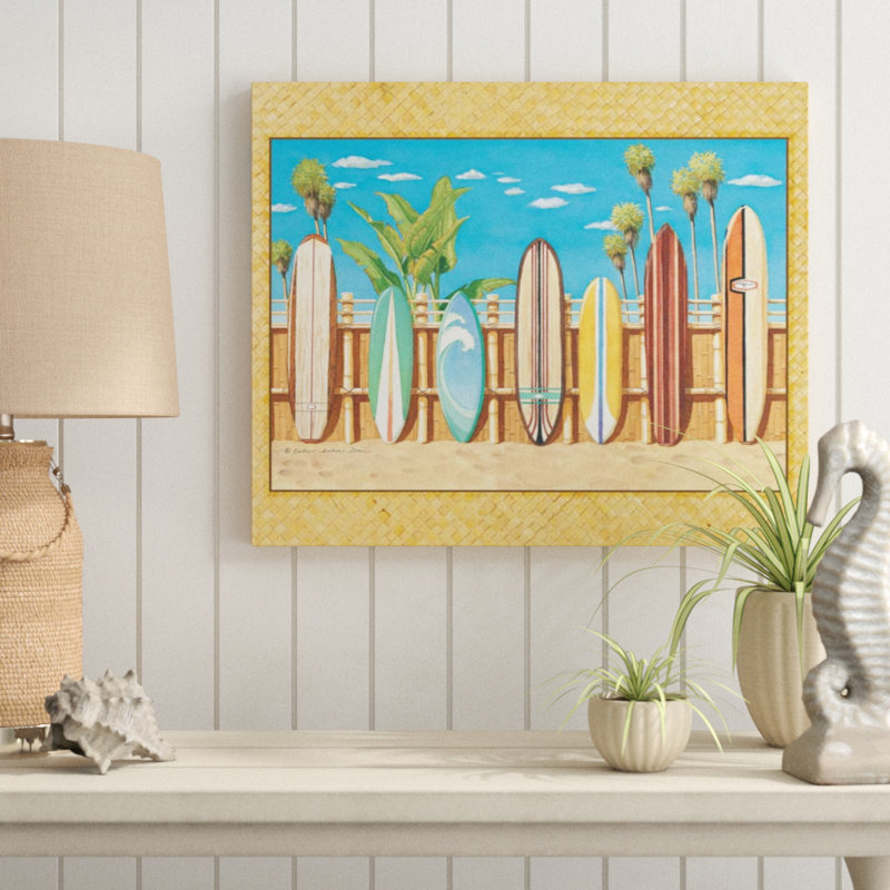 Highland Dunes Surf Boards Acrylic Painting Print On Wrapped