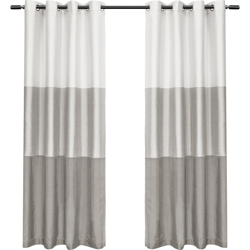 Rodney Striped Room Darkening Grommet Curtain Panels Reviews Rodney Striped Room Darkening Grommet Curtain Panels