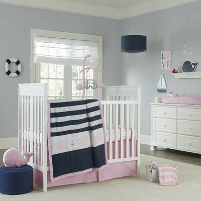 Nautica Kids Nursery Zachary Patchwork Sailboats 7 Piece Crib