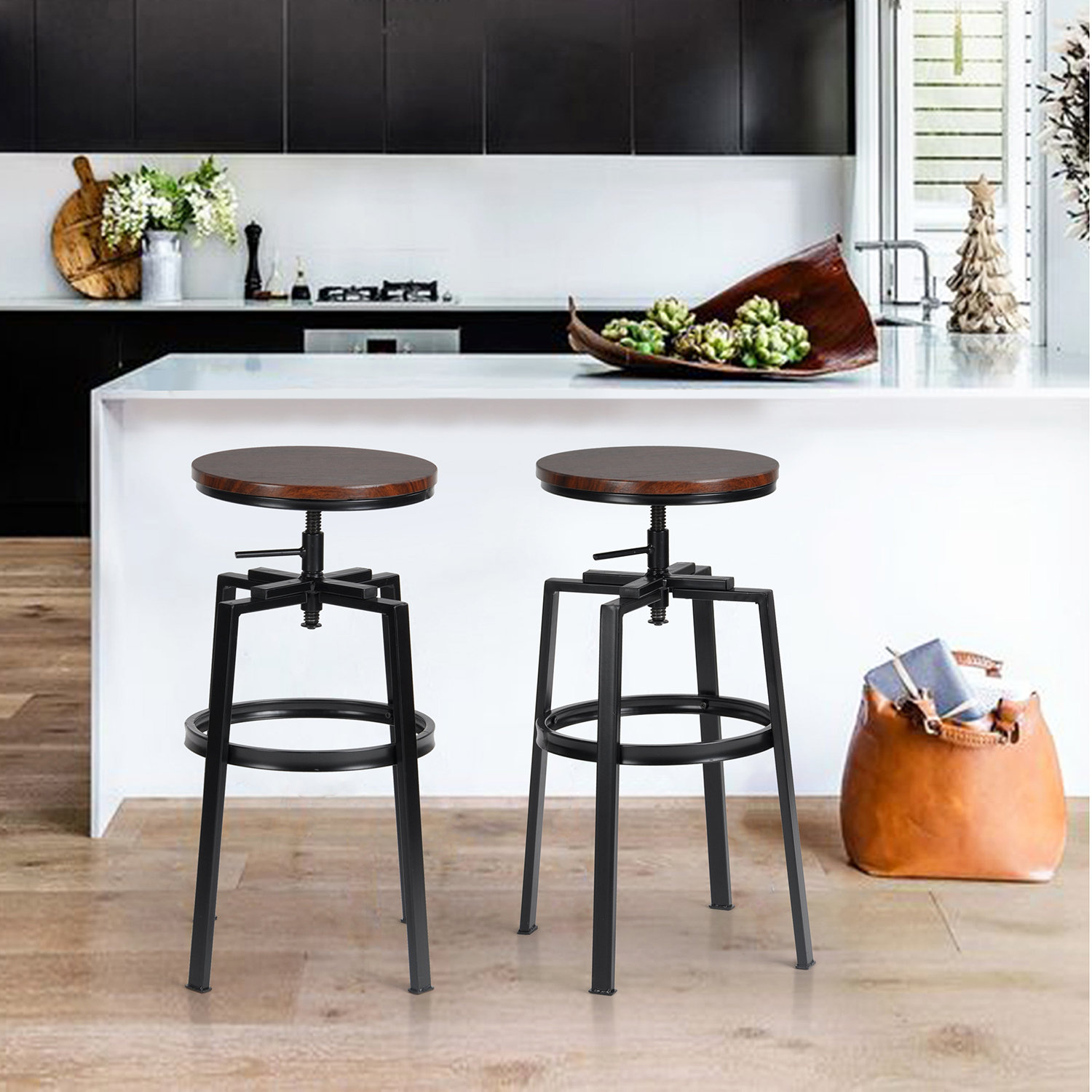 Williston Forge Tadcaster Adjustable Height Swivel Counter Stool Reviews Wayfair