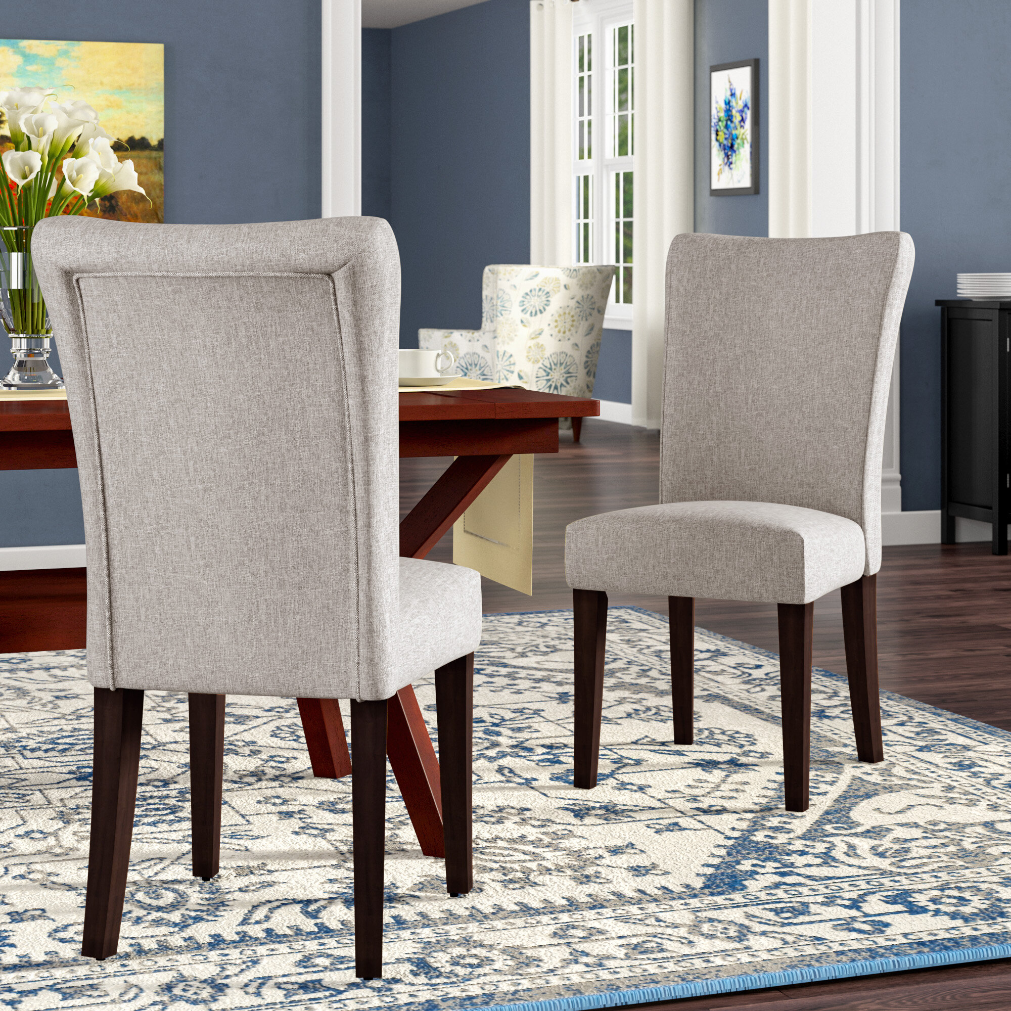 Three Posts Lancaster Upholstered Dining Chair Reviews Wayfair