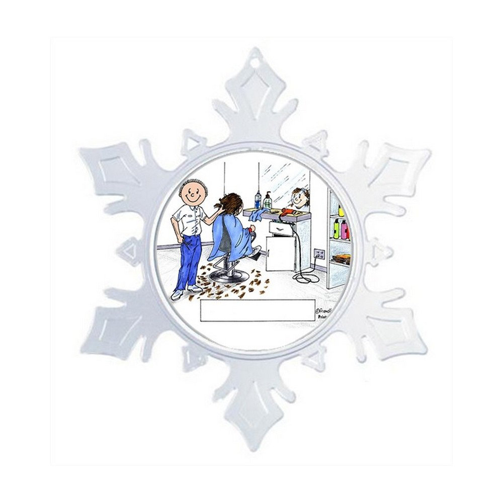 The Holiday Aisle Personalized Friendly Folks Cartoon Snowflake