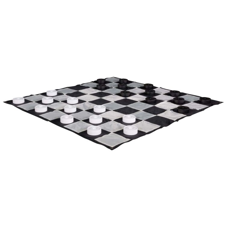 MegaChess Giant Outdoor Plastic Checkers with 10" Diameter 