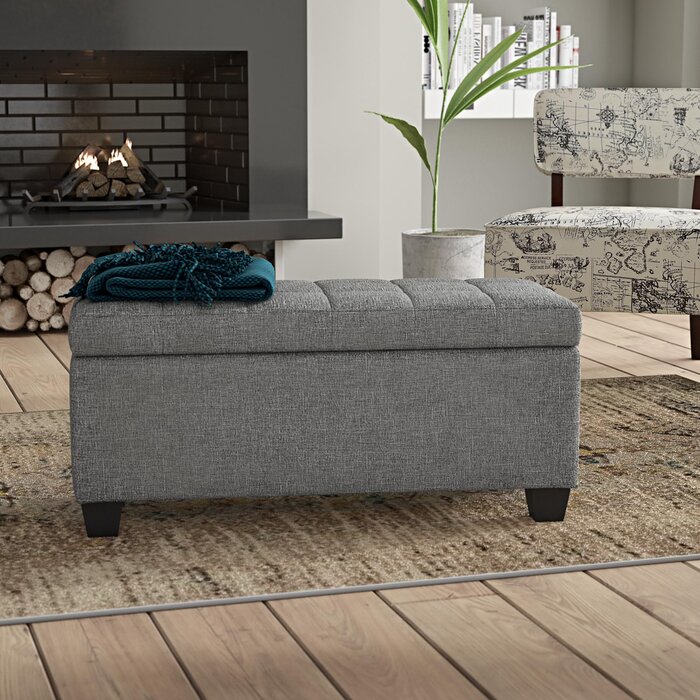 Ebern Designs Pimentel Upholstered Storage Ottoman & Reviews | Wayfair