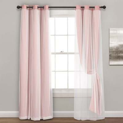 Pink Curtains Amp Drapes Wayfair