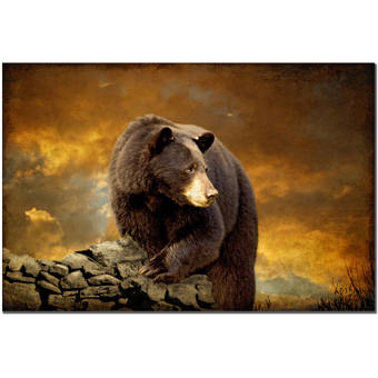 Wgi Gallery Streamside Bear Painting Print Plaque Wayfair