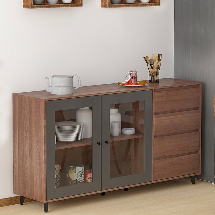 Corrigan Studio® Kitchen Buffet Sideboard Display Cabinet | Wayfair