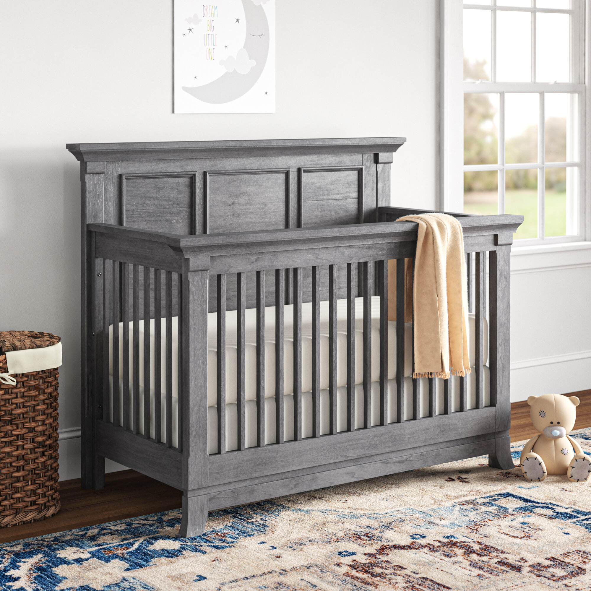 Gray Wood Cribs You Ll Love In 2021 Wayfair